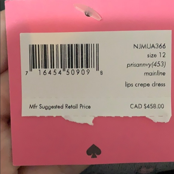 Kate Spade lips crepe dress size 12. Never worn - Picture 4 of 5